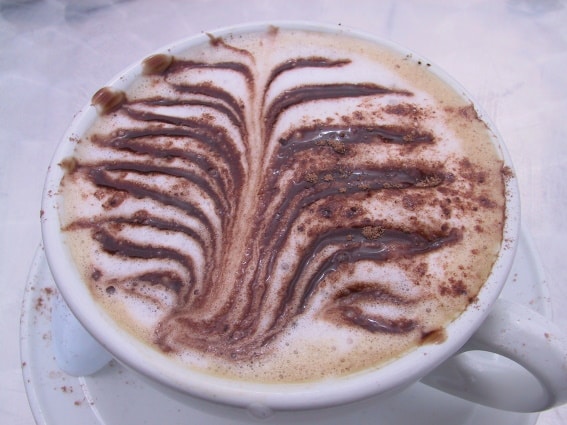 Das Foto zeigt einen Cappuccino