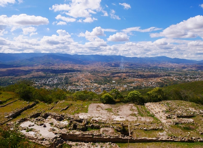 aussicht_oaxaca_monta_alban Aussicht auf Oaxaca von Monta Alban